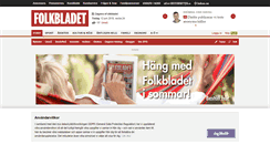 Desktop Screenshot of folkbladet.nu