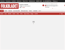 Tablet Screenshot of folkbladet.nu